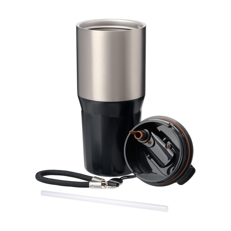 Термокружка вакуумная Авеню (Avenue), черная — изображение 7