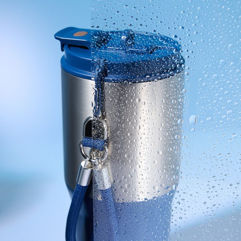 Термокружка вакуумная Авеню (Avenue), синяя — изображение 10