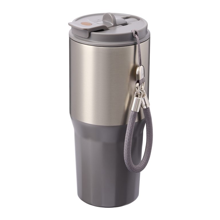 Термокружка вакуумная Авеню (Avenue), серая — изображение 4