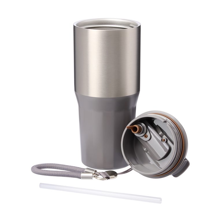 Термокружка вакуумная Авеню (Avenue), серая — изображение 7