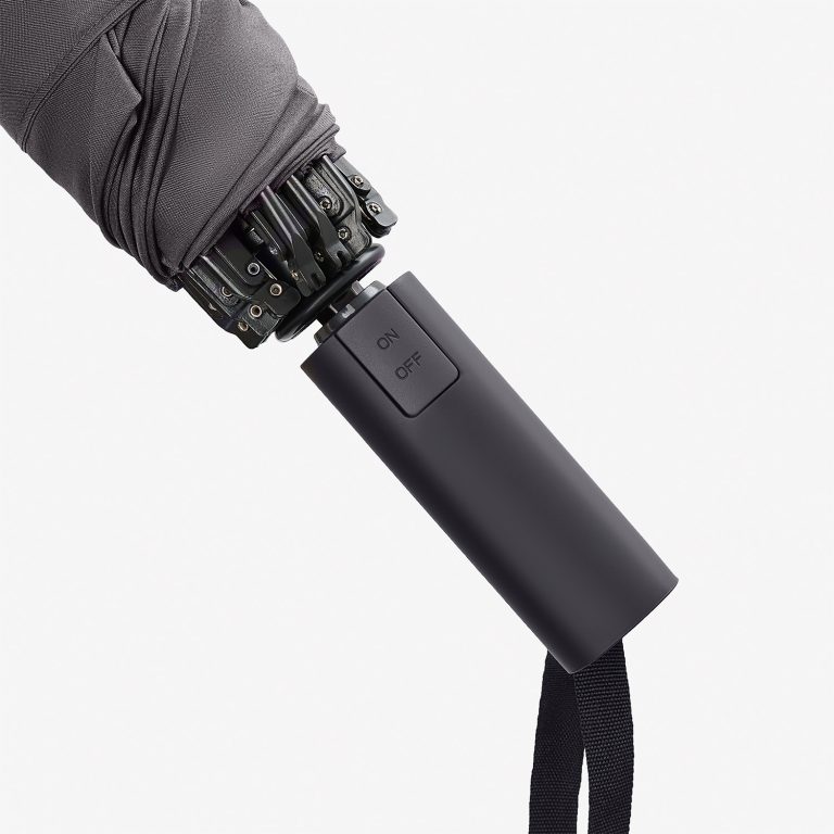 Зонт обратного сложения Olymp, серый — изображение 7