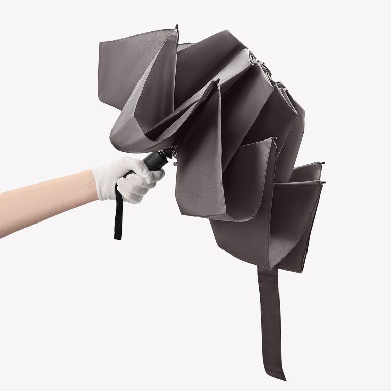 Зонт обратного сложения Olymp, серый — изображение 8