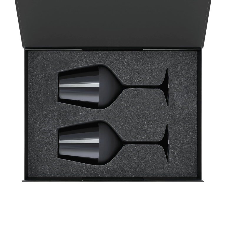 Подарочный набор 2 бокала для вина Блэк Эдишн (Black edition) в черной коробке — изображение 2