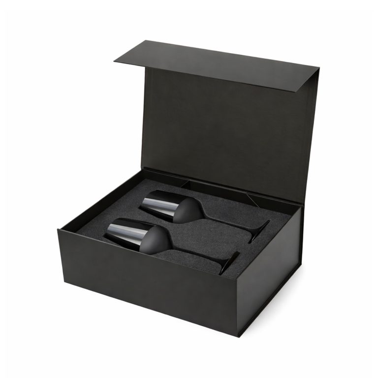 Подарочный набор 2 бокала для вина Блэк Эдишн (Black edition) в черной коробке — изображение 3
