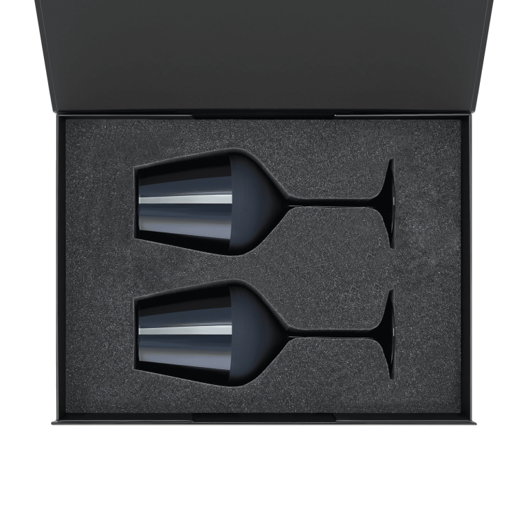 Подарочный набор 2 бокала для вина Сапфир (Sapphire) в черной коробке — изображение 2