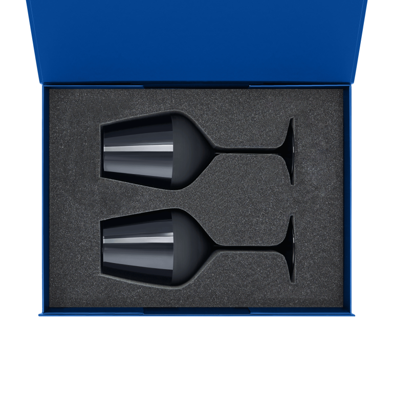 Подарочный набор 2 бокала для вина Сапфир (Sapphire) в синей коробке — изображение 2