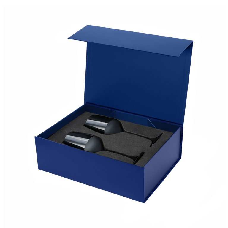 Подарочный набор 2 бокала для вина Сапфир (Sapphire) в синей коробке — изображение 3