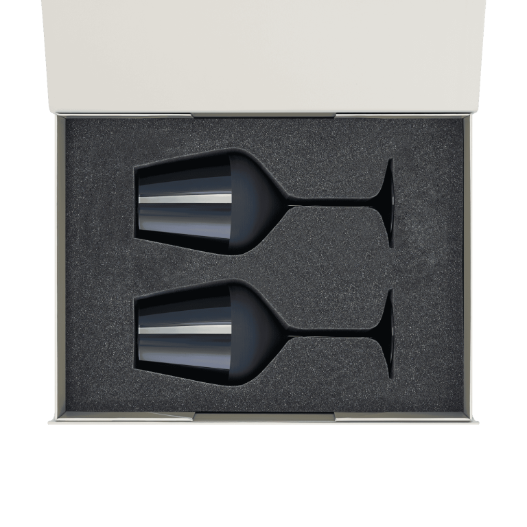 Подарочный набор 2 бокала для вина Сапфир (Sapphire) в серой коробке — изображение 2