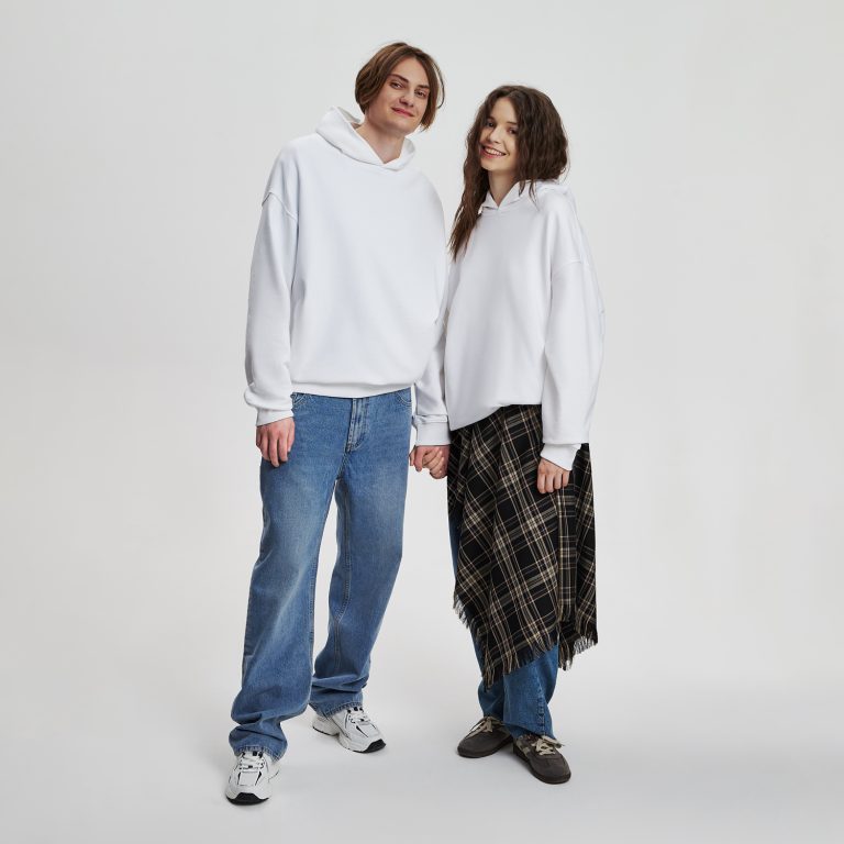 Худи оверсайз унисекс Фьюжн (Fusion), белый, размер 2XS — изображение 10