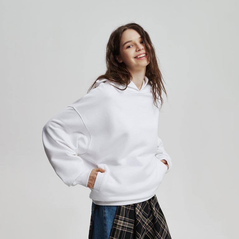 Худи оверсайз унисекс Фьюжн (Fusion), белый, размер 2XS — изображение 3