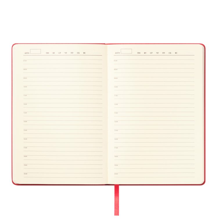 Ежедневник Верона (Verona) недатированный, красный (без упаковки, без стикера) — изображение 7