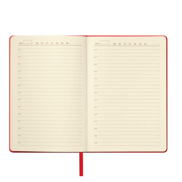 Ежедневник Молто (Molto) недатированный, красный (без упаковки, без стикера) — изображение 7