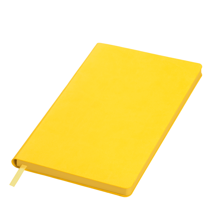 Ежедневник Латте (Latte NEW) недатированный, желтый/желтый (без упаковки, без стикера) — изображение 2