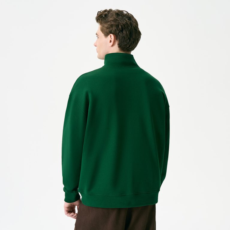 Толстовка на молнии унисекс Флоу (Flow), зеленая, размер 5XL/6XL — изображение 3